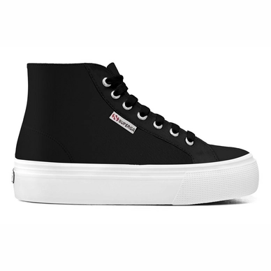 Superga 2705 Hi Top Nappa Damen Black Fashionschuh